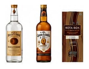 Spirits bottles and box accepted for CRV