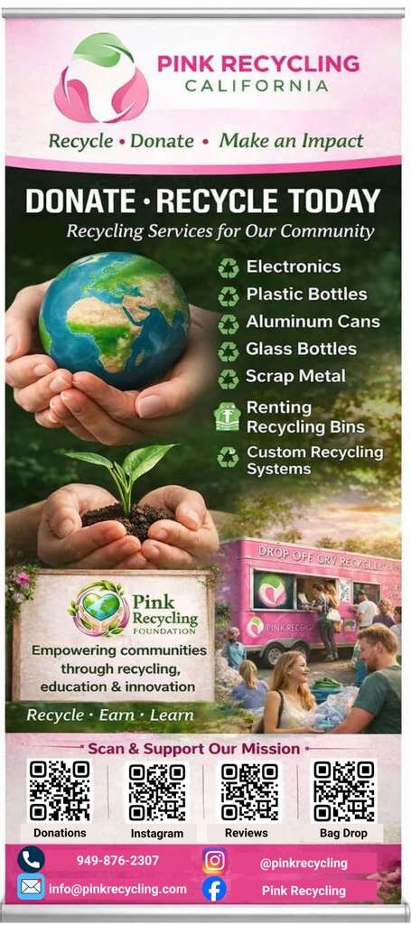 Donate &middot; Recycle Today &ndash; Pink Recycling Foundation flyer